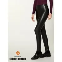 Nur Die Leggings NUR DIE x KILIAN KERNER Damen Vegane Leggings in Leder-Croco-Optik modischer Reptil-Look - weiche Innenseite - körpernahe Passform