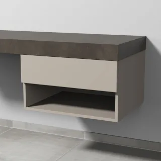 Sanipa Anbau-/Solitärschrank 2morrow (P3354) 340x600x520 Kaschmir-Matt, P33541U P33541U