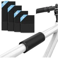 AFKSMILE Lackschutzfolie Fahrrad Rahmenschutz (4er Set), Transportschutz für Fahrradträger, (4-St), Carbon Rahmen Schutz Fahrradträger Zubehör Ebike Rahmenschutz