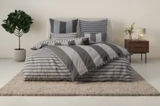 OTTO home Bettwäsche "Sari" 2 in verschiedenen Qualitäten, moderne Bettwäsche mit Streifen