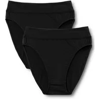 CALIDA High-Waist-Slip Elastic Duopack (2er Pack) breiter Softbund, elastisch, atmungsaktiv, weich