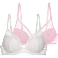 Dorina Bügel-BH Norissa (2er Pack) leicht gepolstert, Mesh Details