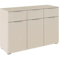 OTTO home Kombikommode Kommode Sideboard Schubladenkommode Schlafzimmerkommode CORTONA (Breite 120 cm inkl. SOFT-CLOSE-FUNKTION, mit moderner Dekor-Front), mit 3 Schubladen und 3 verstellbaren Einlegeboden MADE IN GERMANY