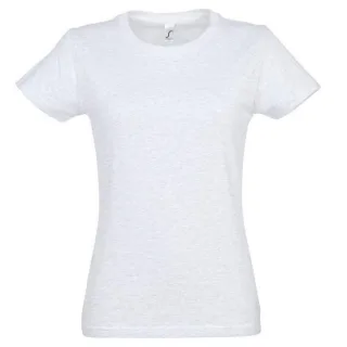 SOLS Womens/Ladies Imperial Heavy Short Sleeve T-Shirt (Ash)