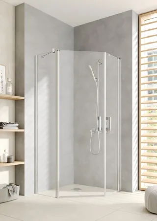 Kermi Fünfeck PEGA 50L 1000x1850 BV: 965-990 SIHG ESG klar Clean, PE50L10018VPK PE50L10018VPK
