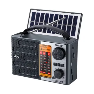 IPRee TG-088BT-S Portable FM AM SW Radio with Solar Panel Rechargeable Outdoor Full Band High Sensitivity Radio Receiver