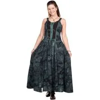 Metamorph Hexen-Kostüm Langes Mittelalter Sommerkleid blau, Hochwertige und authentische Mittelalterkleidung zu unschlagbar günst