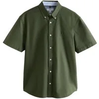 Next Kurzarmhemd Kurzärmeliges Regular Fit Oxford-Hemd (1-tlg)