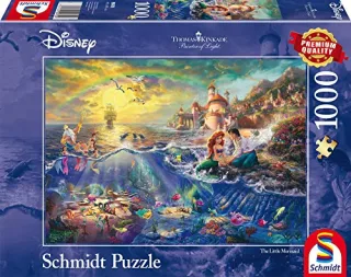 Schmidt Spiele 59479 - Thomas Kinkade: Disney Kleine Meerjungfrau Arielle (1.000 Teile)