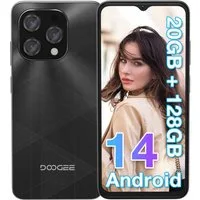 DOOGEE N55 Plus Android 14 Handy ohne Vertrag 8GB + 128GB 6,56 Zoll HD+ Smartphone (6.56 Zoll, 128 GB Speicherplatz, 13 MP Kamera, Octa-Core, 5150mAh Akku, 13MP Kamera, Face Unlock, Dual SIM)