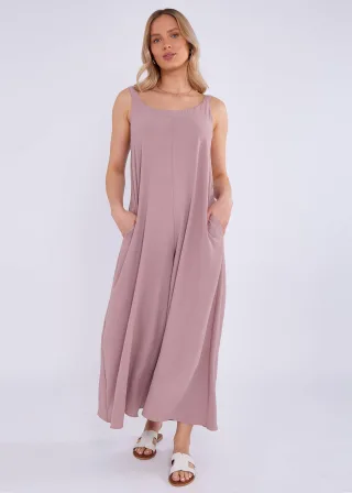 Mink Air Flow Riemchen-Overall mit weitem Bein