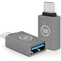 Wicked Chili 2x USB-C auf USB 3.2 / 3.0 Adapter für Laptop & Handy USB-Adapter USB-C zu USB-A, USB Adapter für Laptop und Handy mit USB C Anschluss, kompatibel mit