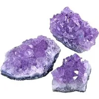 Lebensquelle Plus Edelstein Amethyst Kristalle Drusenstücke, (3-St)
