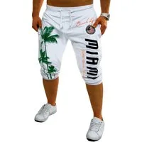 RMK Sweatshorts Herren Bermuda Short 3/4 Hose Kurze Jogginghose Sport Miami Elastikbund mit Tunnelzug