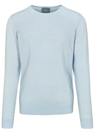 COMMANDER Finest Clothing - (S)-NOS Rdh. Pullover Basic ice blue - Gr. - L
