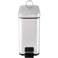HTI-Living Mülleimer Abfalleimer 5 Liter Silber Modern, Mülleimer mit Soft-Close-Deckel