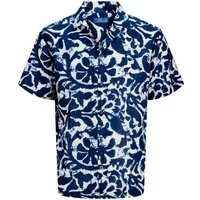 Jack & Jones Kurzarmhemd Blubilbao Resort Shirt mit strukturiertem Dobby-Gewebe