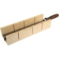 fortis Handsäge (2-St), Schneidlade mit Feinsäge 300 x 57 x 40 mm