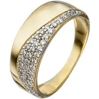 JOBO Goldring, 333 Gold mit 34 Zirkonia
