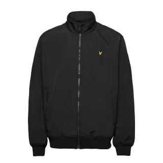 Lyle & Scott Outdoorjas Fleece gefütterte Trichterjacke Schwarz