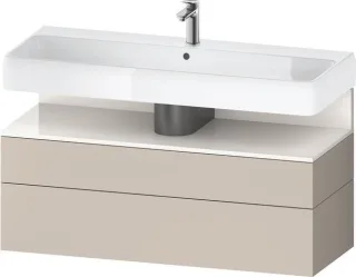 Duravit Qatego Waschtischunterbau wandhängend Taupe Matt 1190x470x590 mm - QA4396022910010 QA4396022910010