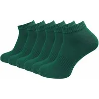 GAWILO Kurzsocken für Damen und Herren - Quartersocken aus Baumwolle (6 Paar) Kein Rutschen dank Rippbund - Etwas länger als Sneaker Socken