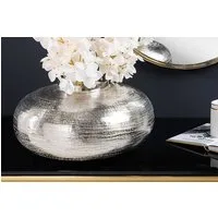 riess-ambiente Tischvase ABSTRACT ORIENT Ø35cm silber (Einzelartikel, 1 St), Dekoration · Metall · rund · für Blumen · Hammerschlag-Design