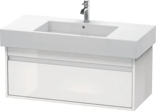 Duravit Ketho Waschtischunterbau wandhängend Weiß Hochglanz 1000x455x410 mm - KT669102222 KT669102222