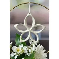 TIZIANO - DESIGN & EMOTIONS Dekofigur Hänger Blume Lorina creme-weiß