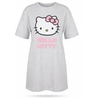 Hello Kitty Schlafanzug Hello Kitty Classic Damen kurzarm Schlafshirt Shirt Nachtshirt Gr S-XL