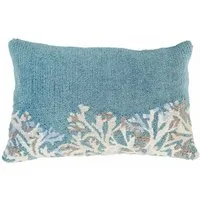 Mirabeau Kissenhülle In- & Outdoorkissenhülle Dorlancourt türkis/creme