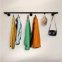 RSR Hangers Kleiderstange Kleiderstange Wandmontage Industrial Design Schwarz Jens