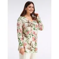 Sheego T-Shirt Langarm-Shirt Langarm