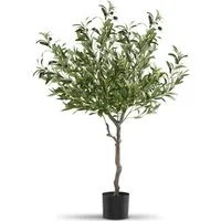 Künstliche Zimmerpflanze Künstlicher Olivenbaum Olivenbaum, tectake, Höhe 120,00 cm, verschiedene Größen