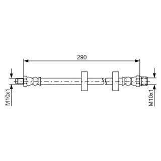 Bosch Bremsschlauch vorne Audi 50 VW Derby Polo
