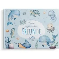 MeinBaby123® Tagebuch Freundebuch für Kinder, Freundschaftsalbum, Freundealbum Kindergarten und Schule, Freundschaftsbuch Hardcover