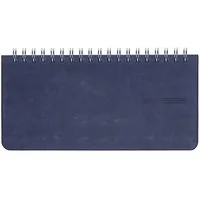 GÜSS Kalender Schreibtischkalender Tischkalender 17x8cm 1 Woche/2 Seiten blau 2027