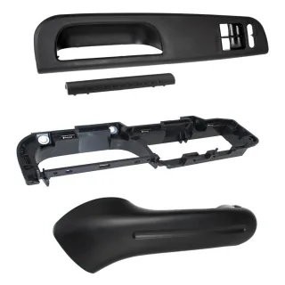 Türgriff 2er Abdeckung Innen + Beifahrer SCHWARZ für VW Golf 4 IV Bora