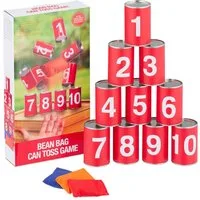 relaxdays Spiel Dosenwerfen für Kinder