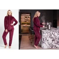 Rungassi Hausanzug GAUBERT Hausanzug Damen 2-teilig, Coral-Fleece, mit Reißverschluss