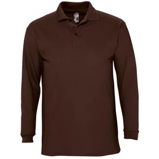 SOLS Winter II - Polo à manches longues - Homme (Chocolat)