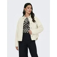 JDY Jeansjacke JDYNOMA L/S SHACKET PNT DIA Baumwolle, Denim Style