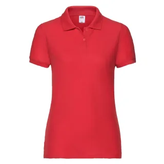 Fruit of the Loom - Poloshirt für Damen (Rot)