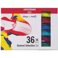 Talens Acrylfarbe AMSTERDAM Acrylfarben-Set "Standard Series" - 36 x 20 ml