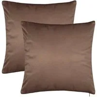 BARBONS Kissenbezug Stilvolle Kissenbezüge aus samtigem Stoff, Kissenhülle, (2 Stück), 100% Mikrofaser Samt, 40x40