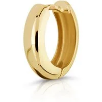 NKlaus Single-Creole Einzel Klapp Creolen 375 9 Karat Gelb Gold Rund 12 (1 Einzel - 1 Stück)