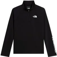 The North Face Funktionsshirt für Kinder, mit Reißverschluss, Langarm, unifarben, aus Polyester