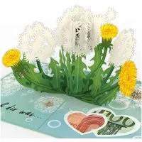 papercrush Geschenkkarte Wunscherfüller, Pop-Up Karte für Geburtstag, Kommunion & Konfirmation, Mit Geldfach, Verschenkfertig, Handgemacht