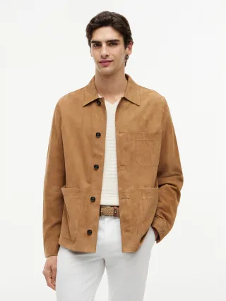 SUEDE CHORE JACKET Brown - Gr. - M
