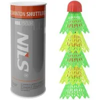 COFI 1453 Badmintonball Crossminton Federbälle mit LED Perfekt für Indoor & Outdoor (4-St)